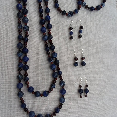 Sodalite and Red Tiger Eye